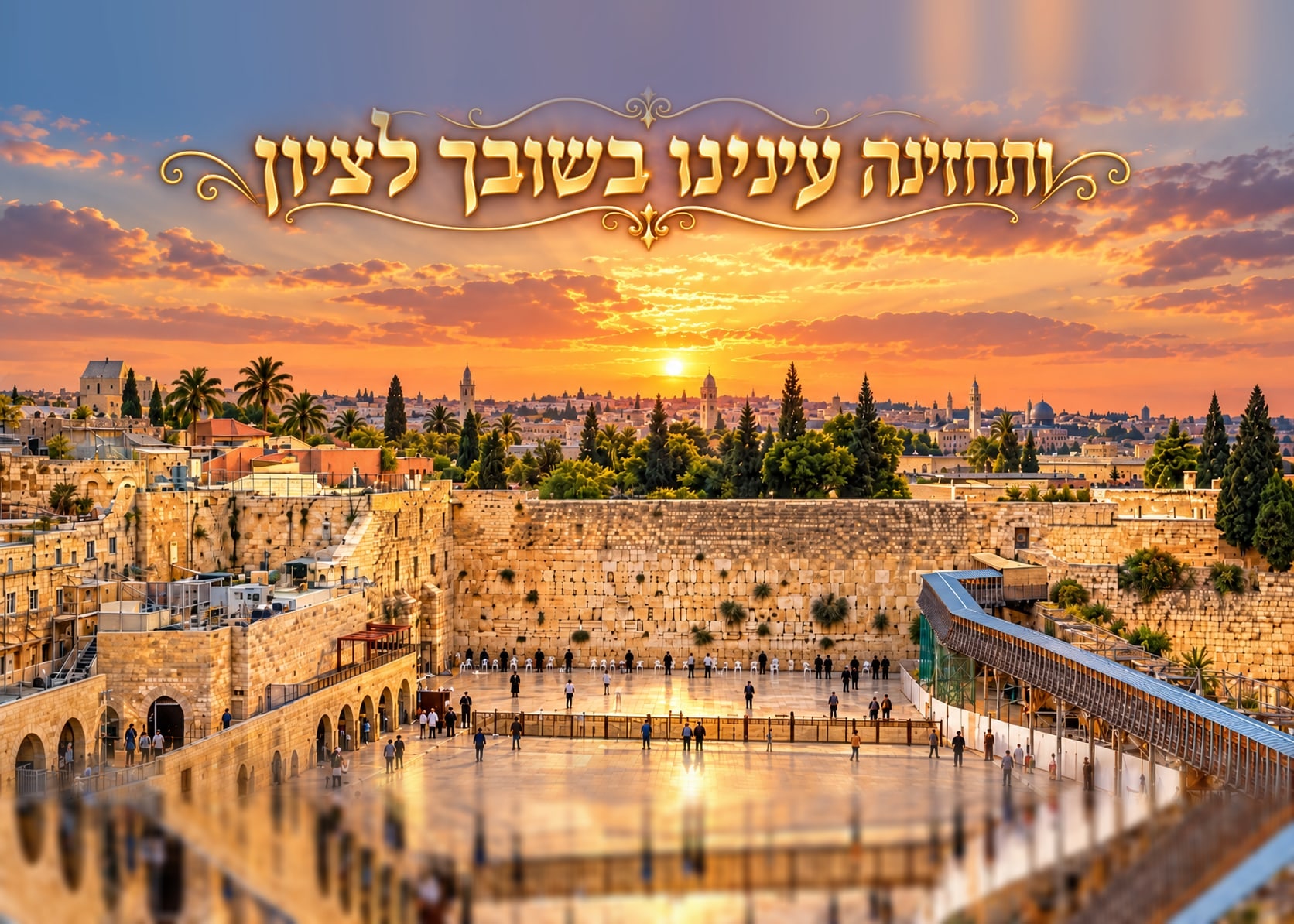 ותחזינה עינינו מעל הכותל